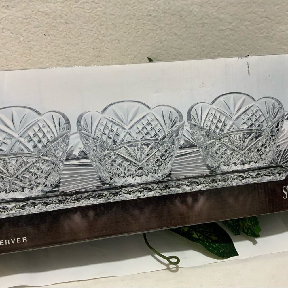 Godinger Dublin 4-piece Relish Server Serving Tray Set - Picture 7 of 9